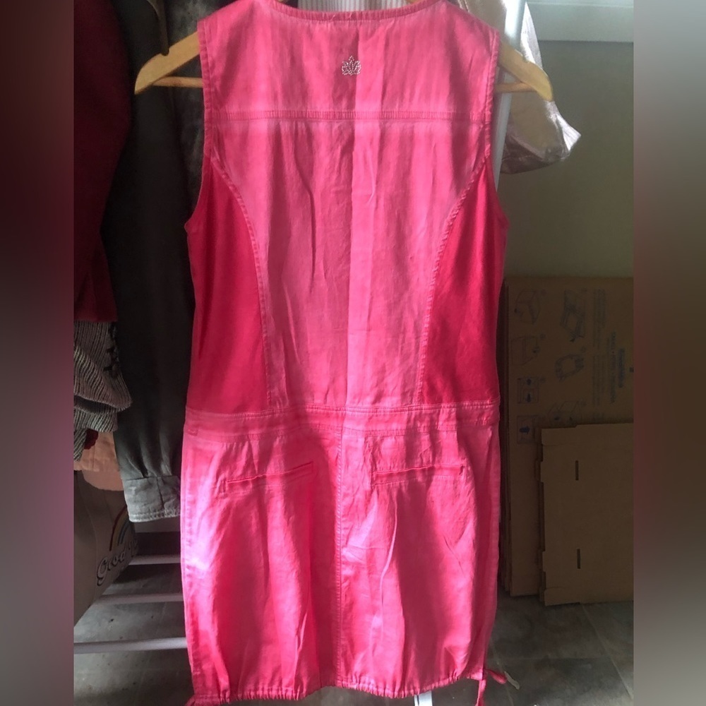 DOLCEZZA NWT candy-pink, cotton, art to wear dress - Picture 2 of 8